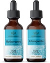 HERBAMAMA Zeliščne tekoče kapljice Kit - paket izvlečka in Ashwagandha Tinkture 2 fl oz - Vegan, Non-GMO, Sugar & Alkohol-free - 2 paket