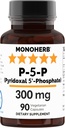MONOHERB piridoksal 5-fosfat 300 mg - 90 vegetarijanskih kapsul - P5P Aktiviran vitamin B6 - zelo biološko dostopen