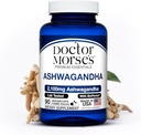 Ashwagandha 2100mg dodatek, Pure Ashwagandha Powder and Root Extract, Bioperine Black Pepper, Izdelano v FDA-Registriran, NSF-Certified Facility, Podpira zdrave ravni stresa, 90 kapsul