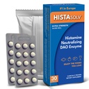 HISTAsolv Extra Strength DAO Enzyme Supplement for Histamine Food Intolerance - Laases Digestive Discomfort - Patented Tech - Izdelano v Avstriji - 30 Pack