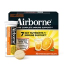 Zračni 1000mg Vitamin C + Cinkov sladkor brez multivitaminske imunske podpore Šumeče Fizzy Drink tablete, Zesty Orange aroma z zmogljivimi antioksidanti Vitamini A C & E, 30 tablet
