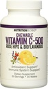 PrehranaWorks Vitamin C Žvečljiv, Podpira imunski sistem, Močni antioksidanti, 50 Serving