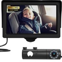 Baby Car kamera, HD Display Baby Car Ogledalo z nočnim vidom Feature, 4,3 palca Baby Car kamera z zaslonom Široko jasen pogled, BackSeat kamera zadaj, da bi opazili Baby's vsak gib