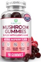 World's First Gobe Complex Gumies - 10x Gobe Supplement w Lions Mane (90 Chews 2500mg/serving) Nootropic Brain Supplement, Imunska podpora & Stress Relief - Zamenja tablete in kapsule, 7-Keto