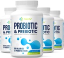 Probiotiki za ženske in moške, 300 milijard CFU probiotiki iz 12 sevov probiotik, organski prebiotiki mešanica, probiotični dodatek za Gut Imune & Digestive Health, povoj Stable, 240 kapsul