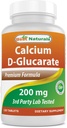 Najboljši naravni kalcijev D-glukarat 200 mg 120 tablet
