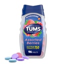 TUMS ekstra moč sortirano jagode Antacid tablete za zgago Relief, 96 število