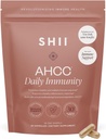 SHII AHCC Daily Immunity, 10-dnevno oskrbo – Vegan, Gluten prost Imunska podpora dodatek z AHCC, Imunski sistem podpora iz funkcionalnih Shiitake gob, spodbuja imunski odziv in celično zdravje