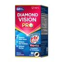 AFC Japan Diamond Vision PRO – Izboljšana, up-Sized Formula - Lutein & Zeaksantin 4X z očesnimi vitamini – Vizualni zdravstveni dodatek za odrasle, zaslon izpostavljenost, nočna uporaba, 60 Softgels