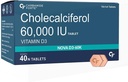 Vitamin D3 60000 i.e. - Žvečljivi holekalciferol Vitamin D dodatek za ženske in moške - 40 tablet