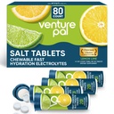 Venture Pal Žvečljive elektrolitske tablete, 80 Štetje hitro raztapljanje Sugar-free palčke Sol tablete - Variety Pack za hitro hidracijo, zunanji tek, pohodništvo, športi 