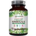 Vegan Omega 3 - Carrageenan Free Plant Based Algal DHA/EPA- 60 Veggie Softgels - podpira zdravje možganov, srca in prenatalnega zdravja - Esencialne maščobne kisline dopolnila