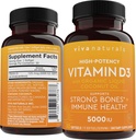 D3 Vitamin 5000 i.e. softgels (125 μg), 30 softgels - visoko jakost vitamina D dopolnila za zdravo imuno funkcijo, kosti in mišice - izdelan z organskim tekočim kokosovim oljem