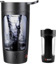 SQUATZ 22 Oz Electric Shaker steklenica - polnjenje avtomatskega stresanje prahu, puščanje odporno & enostavno za čiščenje, gladko pijačo v 15 sekundah, Idealno za gim Shakes, kava, Milkshakes (črna)