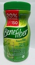 Benefiber 100% naravna vlaknin dodatek - 150 Servings 600g 21.2 Oz Sugar Free