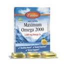 Carlson - Največji Omega 2000 Grab + Go Packs, 2000 mg Omega-3s, Wild-Ujet, Norveški ribje olje dodatek, Trajno izvorno ribje olje kapsule, Lemon, 30 Softgel Pack