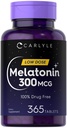 Carlyle Melatonin 300 μg 