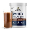 Starodavna prehrana Grass Fed Whey Protein, Mlečna čokolada, 23g Beljakovine, 20 Serving, hidrolizirani kolagen peptidi, organski regenerativni A2/A2 Mlečni proteini