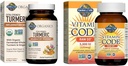 Vrt življenja Kurjo polt Vnetni odziv & Vitamin D3 Surovo celotno prehransko dopolnilo, 60 tablet in 60 kapsul