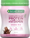 NB OS Nature's Bounty Complete Plant Protein & Vitamin Shake Mix, 12 Serving
