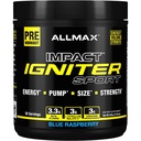 ALLMAX IGNITER Sport, Blue Raspberry - 330 g - Predworkout Formula - s kofeinom, L-citrulin, L-arginin, Creatine & Beta Alanine - Do 50 Servingov