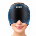 Migrena Relief Cap, Glavobol Relief Klobuk za migrena Cap, Vroče in hladno terapijo, Glavobol Maska oči za razbremenitev stresa, Ice Pack glavo Ovoj za Sinus, Puffy oči, Tension, Black