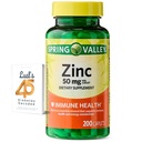 Spomladanska dolina Cink 50 mg, 200 Count, prehranska dopolnila Caplets za imuno zdravje, cink imunske dopolnila, paket z Lual je 45 diabetes dekodirani