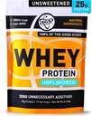 TGS Nutrition 100 Whey Protein Powder Unflavored, Nesladkan - Čista, brez umetnih sestavin za moške in ženske - 5Lb razsutem stanju, Soy Gluten Free, Keto, Low Carb - Post Workout Muscle recovery