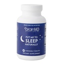 BRAINMD me seveda uspava - 90 žvečljivih tablet - z melatoninom, L-teaninom, magnezijem, GABA, vitaminom B6 in 5-HTP - brez glutena - 45 postrežb