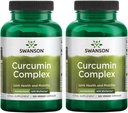 Swanson Curcumin Complex - zeliščni dodatek, ki podpira skupno zdravje, mobilnost in telesno funkcijo - standardiziran z BioPerin za maksimalno absorpcijo - (120 Veggie Kapsule) (2 paket)