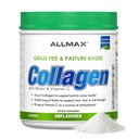 ALLMAX Nutrition Grass Fed & Pasture dvignjeni kolagen z 10.000 mcg Biotin + 90 mg Vitamin C, brez arome, 15,5 oz (440 g)