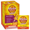 Metamucil On-the-Go, Daily Psyllium Husk Powder dodatek s pravim sladkorjem, 4-in-1 Fiber za digestivno zdravje, oranžna gladka aromatizirana pijača, 2 pakiranje x 30 število = 60 pakiranj skupaj