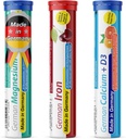 T&D nemški Mineral Plus paket 60 Servisi - Vegan, nič sladkorja - pijača šumeče tablete - železo, kalcij, Magnezij Pharma - Izdelano v Nemčiji