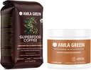 Amla Green Organic Ground Superfood Coffee in Amla Powder Superfood dodatek z bučno začimbo, 20x Ultra koncentrirana Amla
