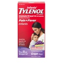 Tylenol peroralna suspenzija za dojenčke Tekoča medicina z acetataminofen, Baby Fever Reducer in bolečina Reliever za manjše bolečine in bolečine, boleče grlo, glavobol in zobobol, grozdni okus, 1 fl. oz