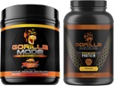 Gorilla Mind Pre Workout (Orange Rush) + Premium Whey Protein (Chocolate) - Celovit sklop za gorivo maksimalni rezultati
