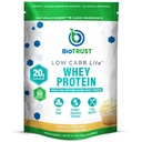 Biotrust Low Carb Lite, 20 Gram sirotkinega izolata, 100 kalorij, ProHydrolase Digestive Enzymes, Non-GMO, brez soje in glutena, rBGH-free (14 servingov) (Vanilla Cupcake)