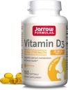 Jarrow Formule Vitamin D3 25 μg, prehranska dopolnila, kosti in sklepi, Podpora za imuno zdravje in kalcijevo presnovo, 100 kapsul, 100 dnevna zaloga