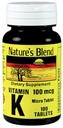 Naravna mešanica Vitamin K 100Mcg Tablete 100 Ct
