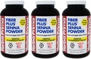 Yerba Prima Fiber Plus Senna prašek, 12 Ounce (3) - za kratkotrajno uporabo za obnovitev regularnosti, izboljšano okus Apple Spice, Stevia sladkane, zagotavlja nežno čez noč pomoč, ne-GMO