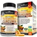 Kurkumin s črnim poprom 1500mg - visoka absorpcija Ultra Potentna Kurkuminoidi in BioPerine - ne gensko spremenjene Tumerske kapsule za skupno podporo - 90 kapsul