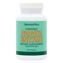 Natures Plus Papaya Enzyme - 6 mg Papain - All Natural Digestive Aid dodatek, Vsebuje amilase & Protease - 360 žvečljive tablete (360 servivov)