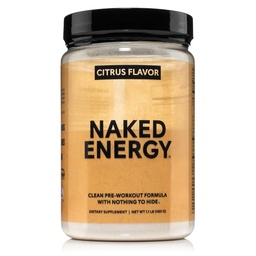 NAKED Citrus Energy - Citrus arome čistega pred treningom dodatek za moške in ženske, Vegansko prijazno, brez dodanih sladil, barve ali arome - 30 Služabniki