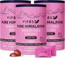 Shilajit Gummies, 3000 Mg Shilajit Pure Himalaan Organic z Ashwagandha, Kurkurji brez sladkorja Gummies za moške in ženske, Shilajit dodatek, Non-GMO Nature Shilajit za energijo, 180 Gummies