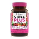 Super-C Plus Dr. Schulze - Dodatek vitamina C za imuno podporo - Kožno zdravje in antioksidant podpora - Visokopotezna formula - Rastlinska superhrana - Gluten-free & Vegan - 60 Število (20 Servingov)