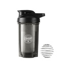 Samorog Co X Prikrita atletika 2024 Shaker za beljakovine, Pred vadbo, 16oz (črna)