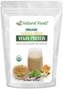 Z Natural Foods Organic Vanilla Cream Vegan Protein Powder, Vanilla Okusen Vegan Beljakovinski dodatek, Vse naravne, Vegan, Non-GMO, 1 lbs