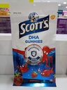 Scott's DHA Gumies, Strawberry Flavour, 15s,Vitamin D,Essential za zdravo rast in razvoj pri otrocih in zdrave imunske funkcije.