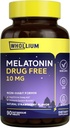 Melatonin 10 mg, naravna jagodna aroma, enostavno melirana, nočni počitek, um mir, 90 zavihkov