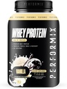 PERFORMIX - mešanica sirotkinih beljakovin - 24g beljakovin - 5,4g BCAA - 110 kalorij - Muscle Building & Post Workout Recovery - 100% Whey Protein Powder - 1,98 lbs - 30 servivov - Vanilla